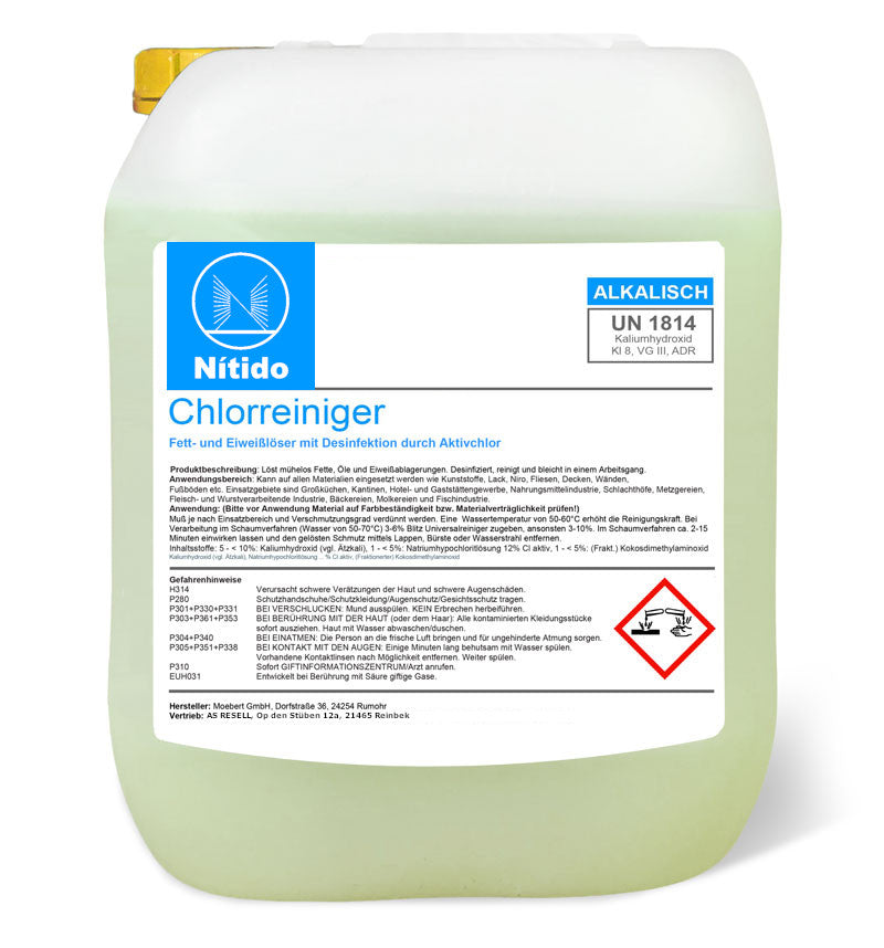 Chlorreiniger Konzentrat Nítido – ASRESELL